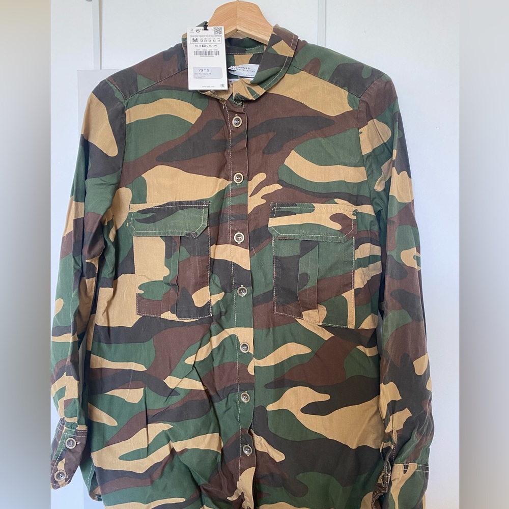 ZARA camo shirt